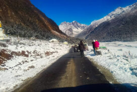 With the Transformation from Autumn to Winter The Yumthang Valley in December Looks Stunning