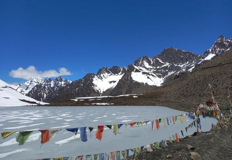 Gongkar La Lake, Enroute Off-road Drive from Damteng to Mago: Best Places to Visit from Tawang to Mago via Damteng and Chumi Gyatse 108 Holy Waterfalls