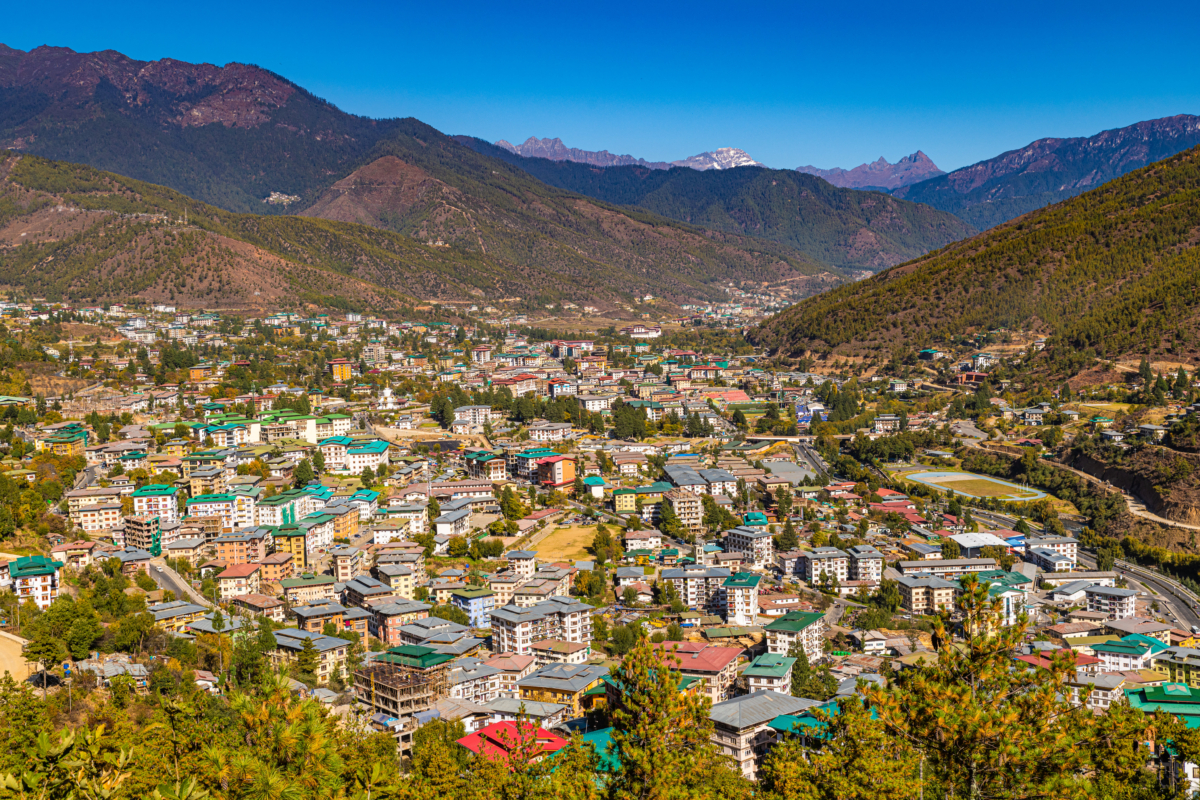 Panoramic View of Thimphu Valley