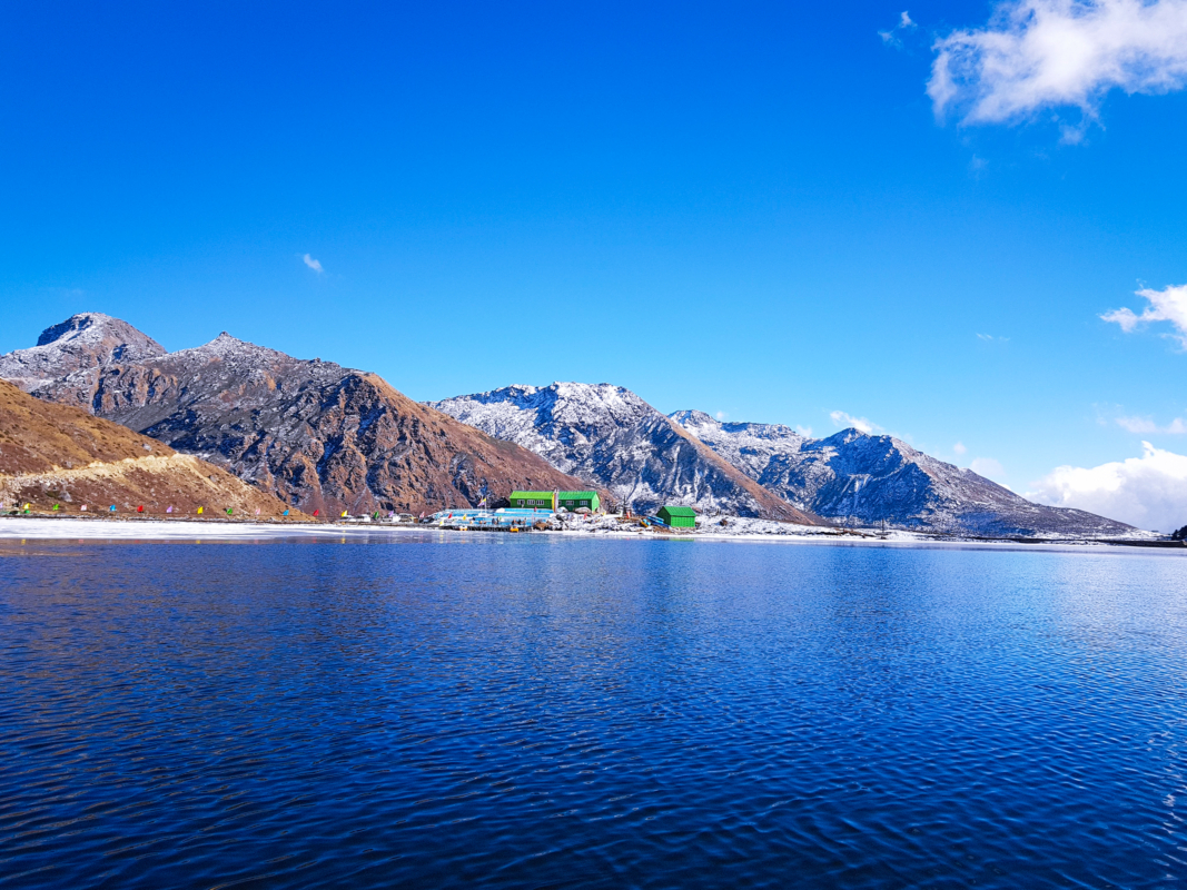 Hangu or Hagul Lake situated further Changu Lake is a stunning glacier lake with boating facility.