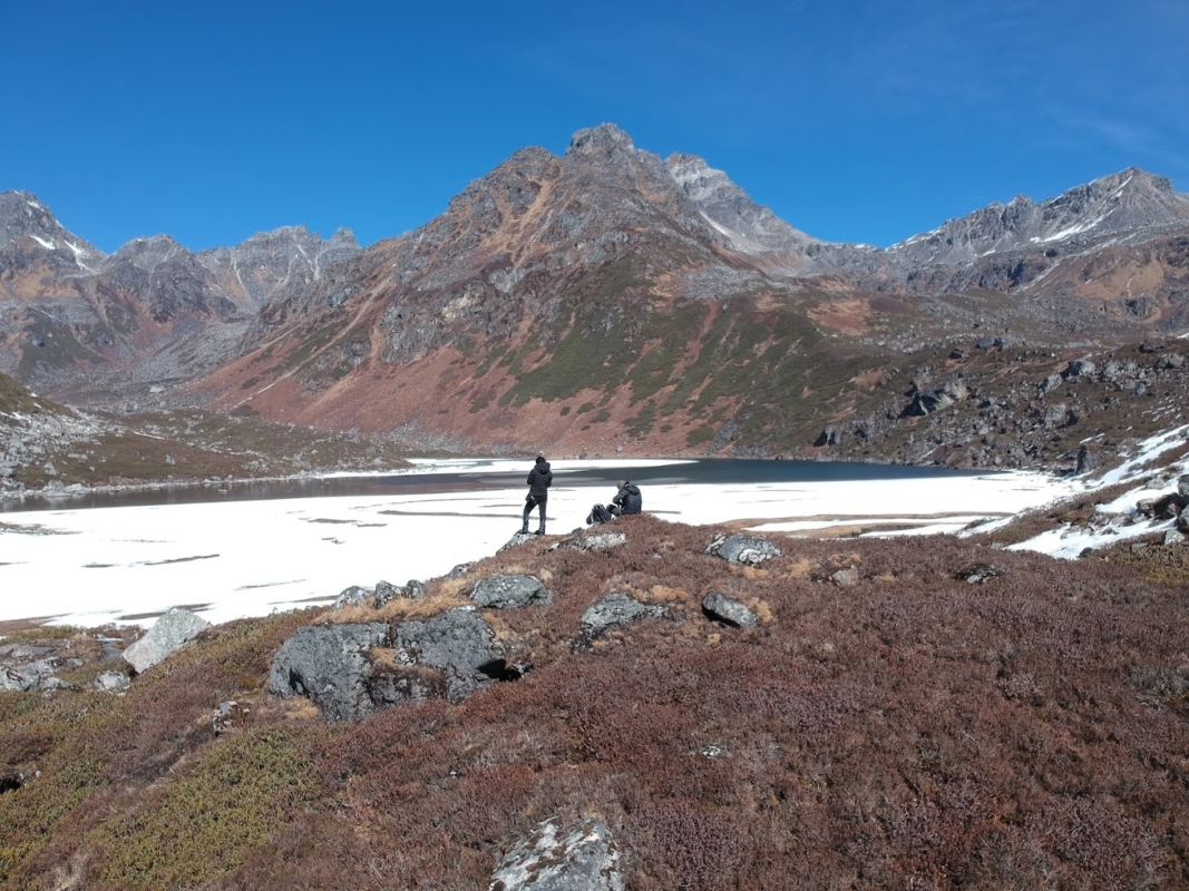 Kishong Lake within the Khangchendzonga National Park's Core Zone is one of best lakes in Sikkim for the trekkers.