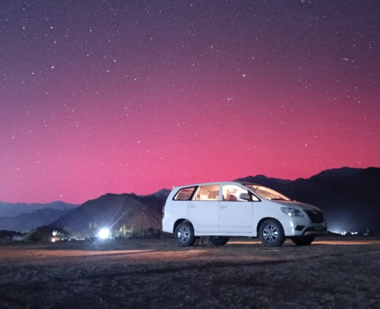 Leh's Night Sky Dazzles with Rare Northern Lights SetMyTrip