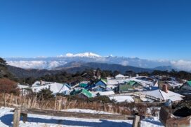 Snow-covered Sandakphu in Winter