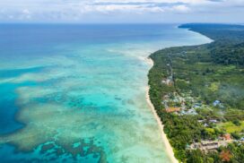 Aerial View of a Backpacker Hostel in Andaman and Nicobar Islands