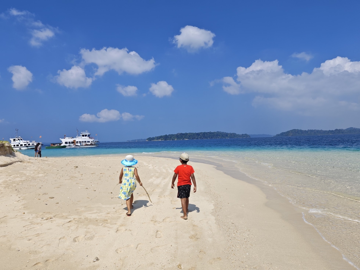 Strolling on the Beach of Jolly Buoy Island