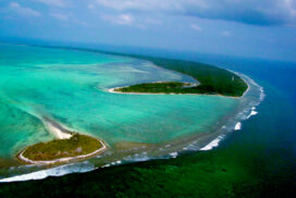 Lakshadweep Places to Visit: Minicoy Island Aerial View with the Viringili Islet