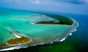 Lakshadweep Places to Visit: Minicoy Island Aerial View with the Viringili Islet