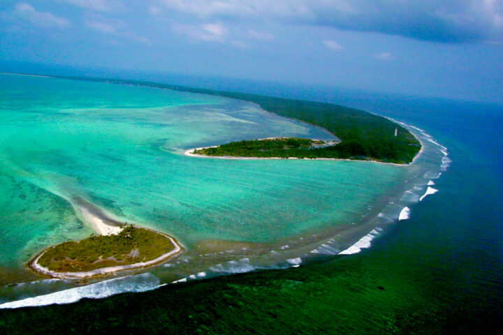 Lakshadweep Places to Visit: Minicoy Island Aerial View with the Viringili Islet