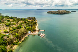 Aerial View of Long Island Jetty, Middle Andaman